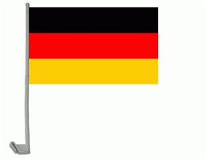 2er Set Deutschland Autofahne/flagge