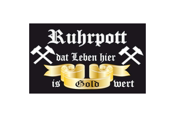 Ruhrpott - dat Leben hier Fahne 90x150cm (S53)