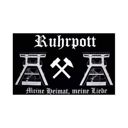 Ruhrpott - schwarz/weiss 90x150cm (F30)