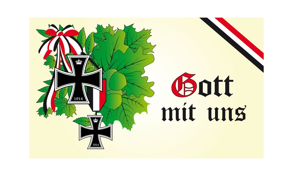 Gott schütze Deutschland Fahne Flagge 1,50x0,90m Neuware Deutsches Reich DR 