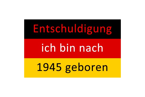 Deutschland Fahne Entschuldigung 90 x 150cm
