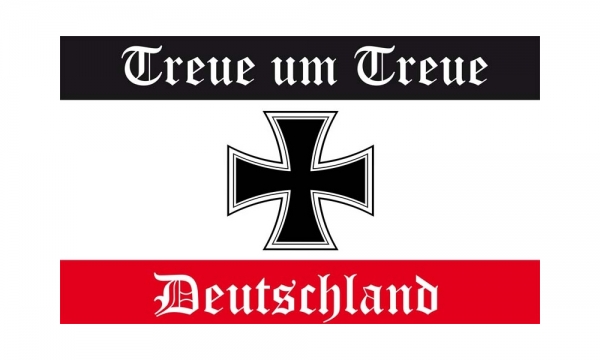 DH47 - Deutschland Flagge - Treue um Treue Fahne 90 x 150cm