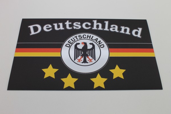 Deutschland 4-Sterne Automagnet Flagge 2er
