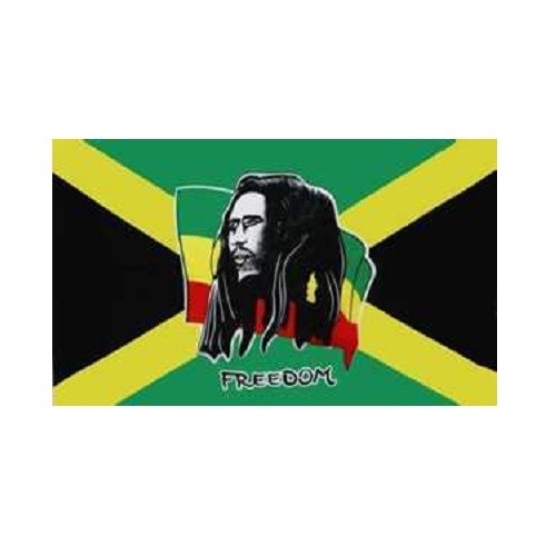 Bob Marley Freedom Fahne (V03)