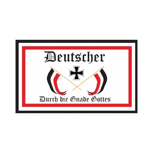 DH1 - Deutscher durch die Gnade Gottes Fahne 90 x 150cm